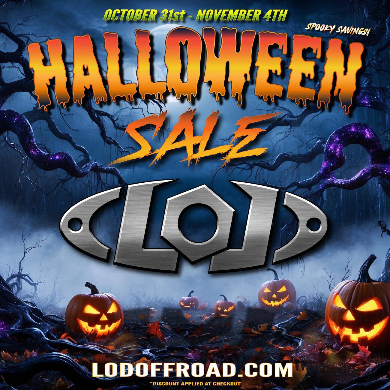 Jeep Gladiator Our Halloween Sale has started! LoD Offroad Halloween 2024 Image-01