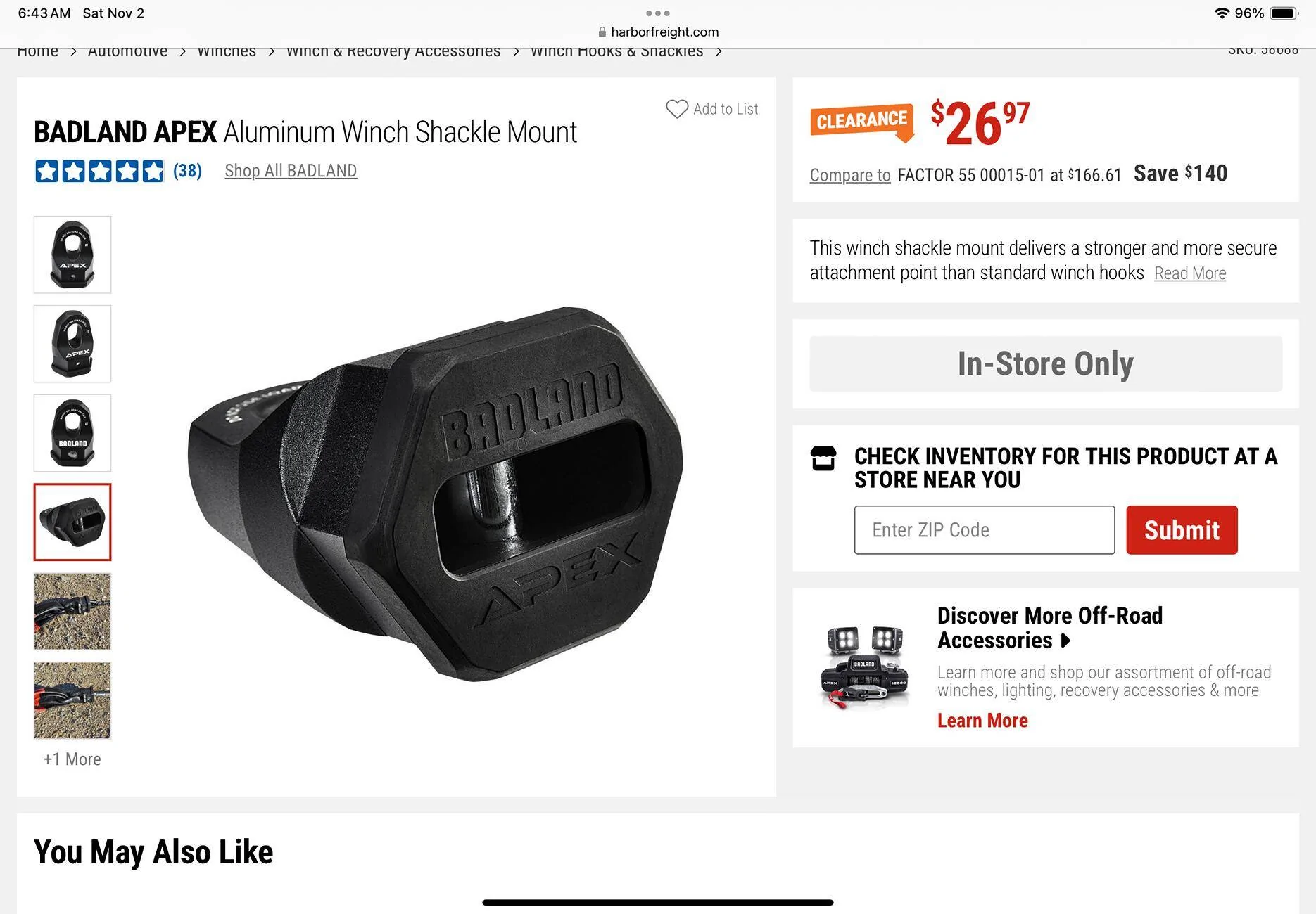 Jeep Gladiator Fairlead options for synthetic rope without a hook IMG_0136