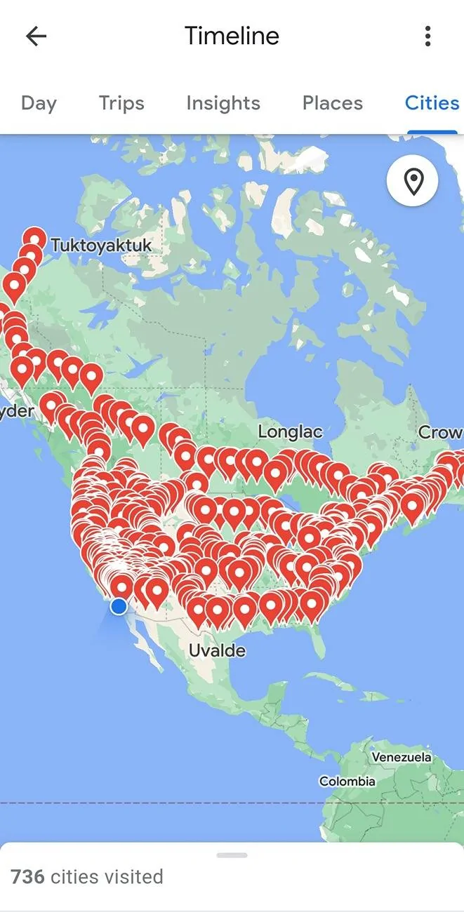 Jeep Gladiator So far, how many states has your Gladiator been? Screenshot_20231120_083623_Maps