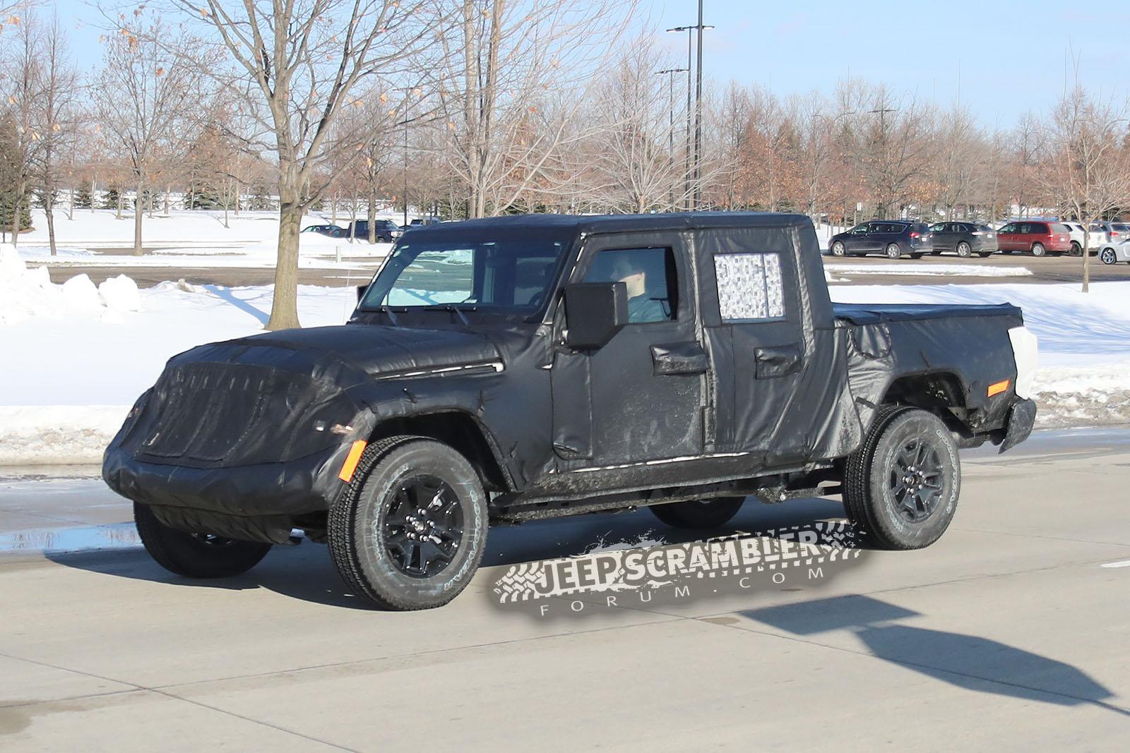 Jeep Gladiator Spied: JT Jeep Gladiator Pickup tailgate comes into better view Jeep-Pickup-JT-Scrambler_Tailgate_009