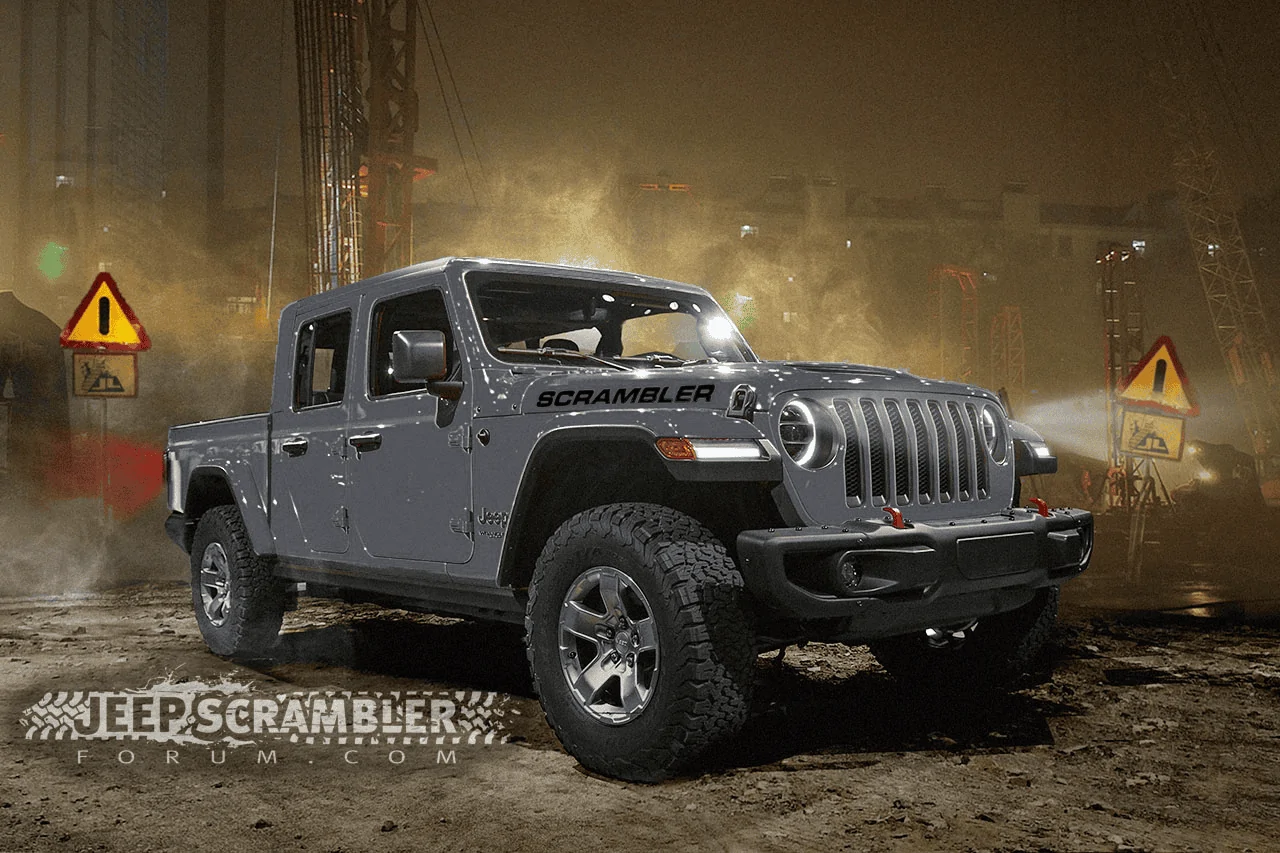 Jeep Gladiator Our latest Jeep Gladiator Pickup Truck renderings! jeep-grey