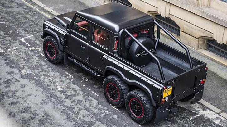 Jeep Gladiator FIRST AFTERMARKET MODIFICATION The-Land-Rover-Defender-Flying-Huntsman-6x6-Pickup-Truck-8