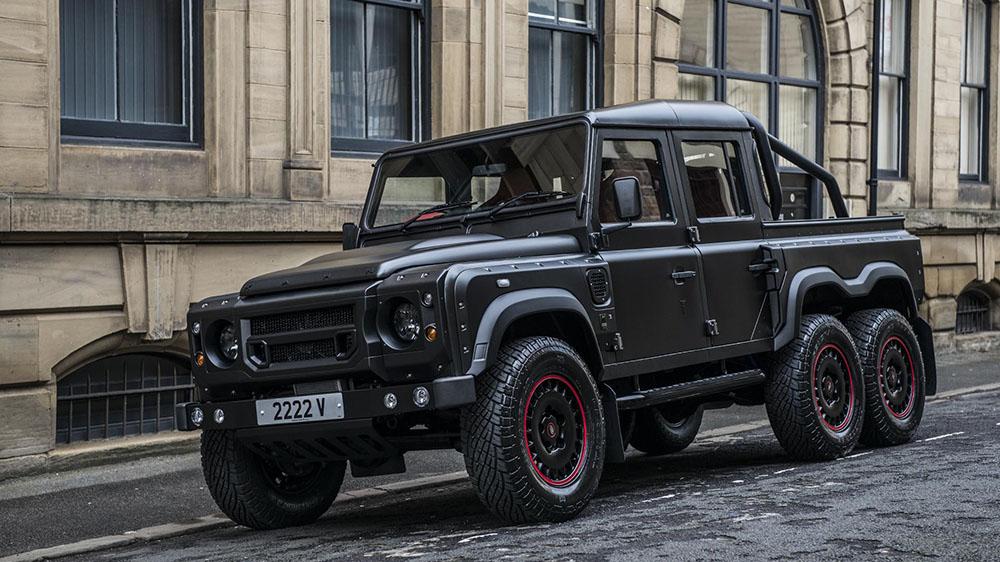 Jeep Gladiator FIRST AFTERMARKET MODIFICATION kahn-reveals-flying-huntsman-6x6-defender-double-cab-pickup-truck-video-photo-gallery-100260_1