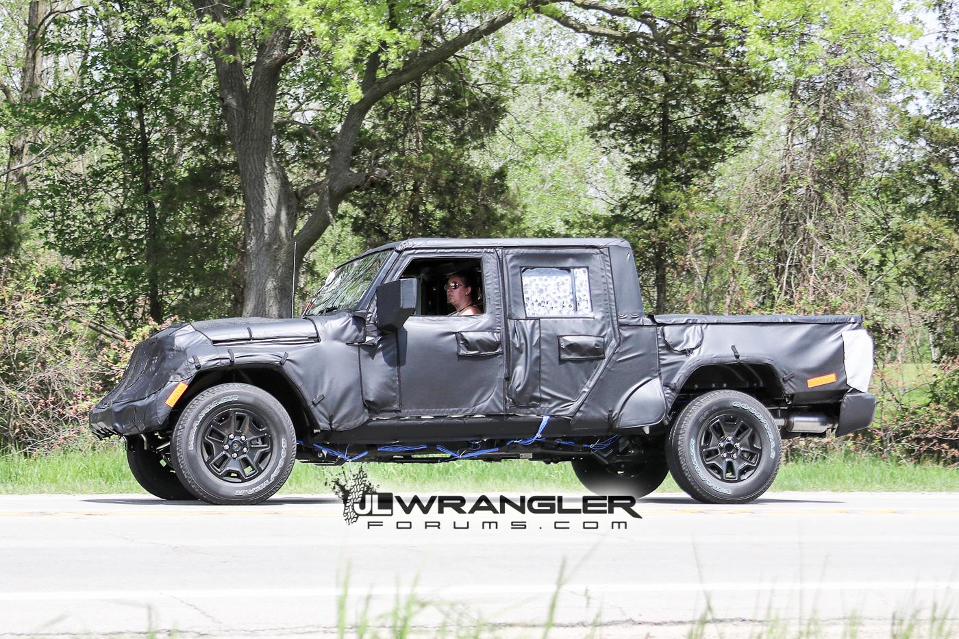 Jeep Gladiator Jeep Gladiator Pickup Truck (JT) Spy Pics and Videos! 2019-jt-jeep-wrangler-pickup-truck-8-