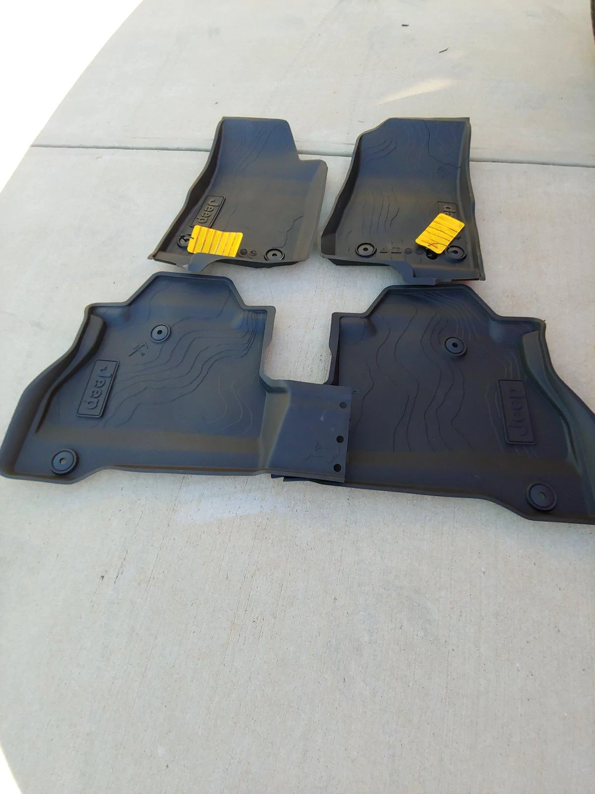 Jeep Gladiator 2020 Jeep Gladiator Mopar All Weather Mats-Brand New 1023191625a