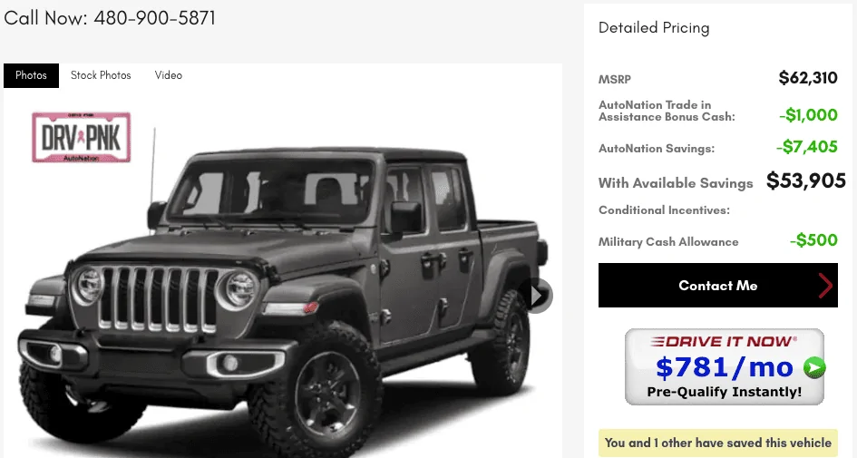 Jeep Gladiator Outstanding offer from "my dealership" - Launch Edition Granite Crystal Metallic! Screen Shot 2019-10-25 at 6.23.18 PM