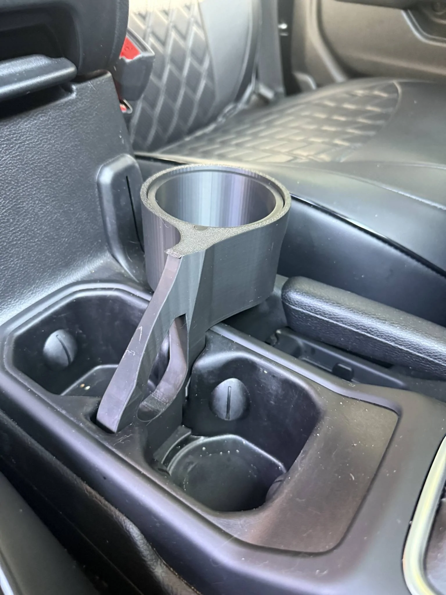 Jeep Gladiator Add 3D printed drink holder. IMG_9324 (1)