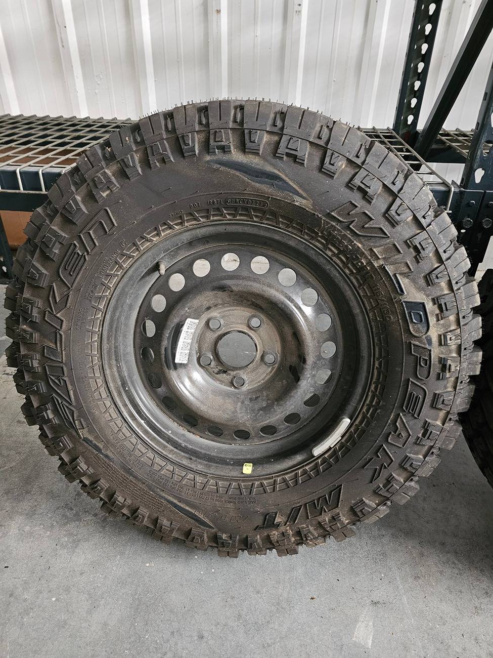 Jeep Gladiator Set of 4 2023 Gladiator Rubicon Wheels plus spare(steelie) w/33" Falken MT's $950 OBO 1000005557