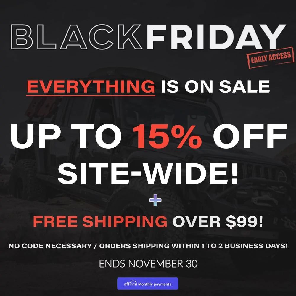 Jeep Gladiator Clayton's Biggest Black Friday Sale Ever! Black Friday 2024 Social 