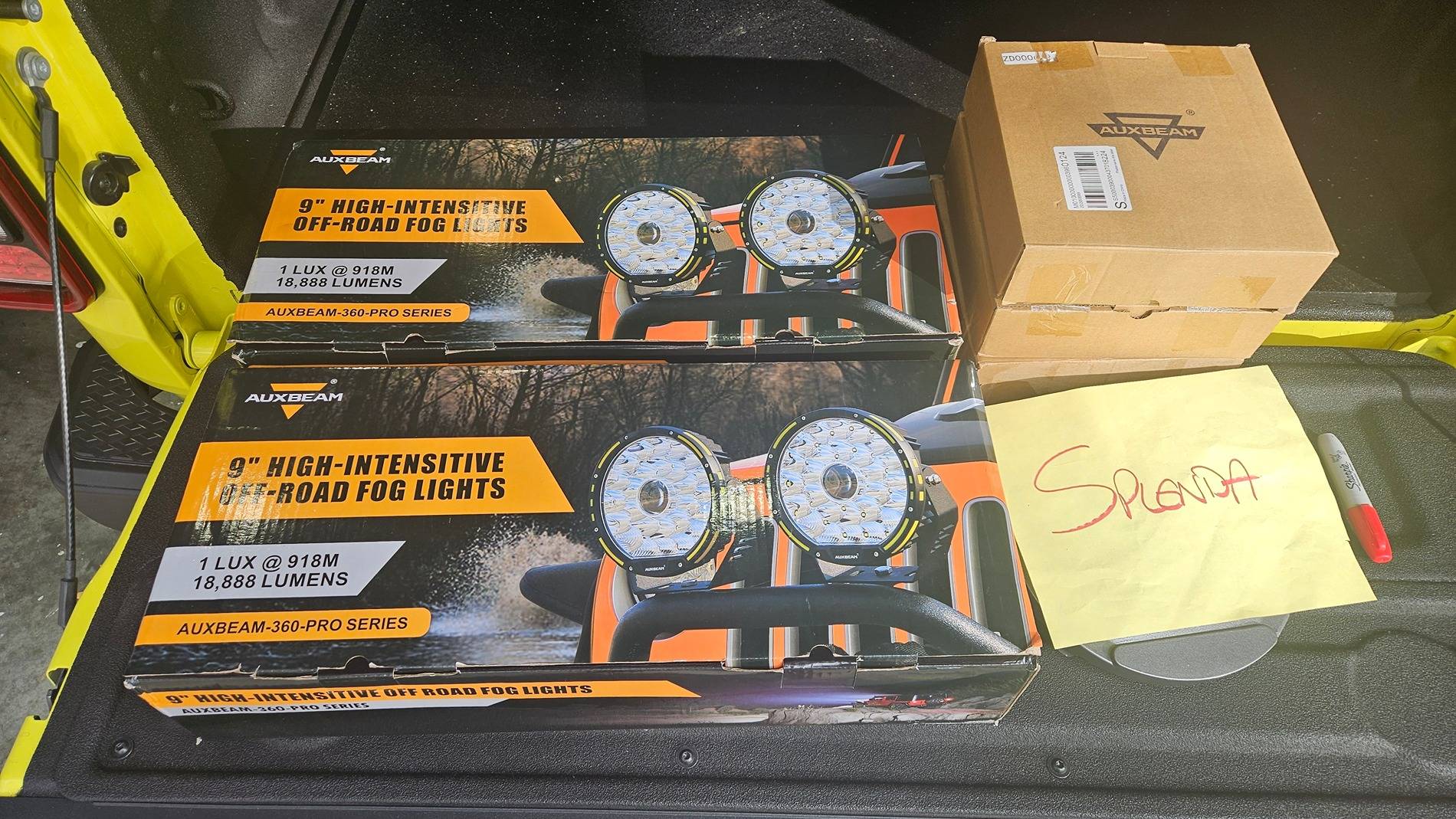 Jeep Gladiator Auxbeam 360 Pro Series 9 inch LED lights and Quadratec Light Mounts 20241113_090739