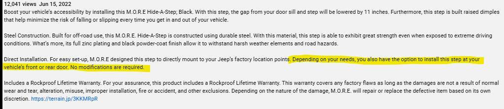 Jeep Gladiator Slider with step functionality 1731520713650-be