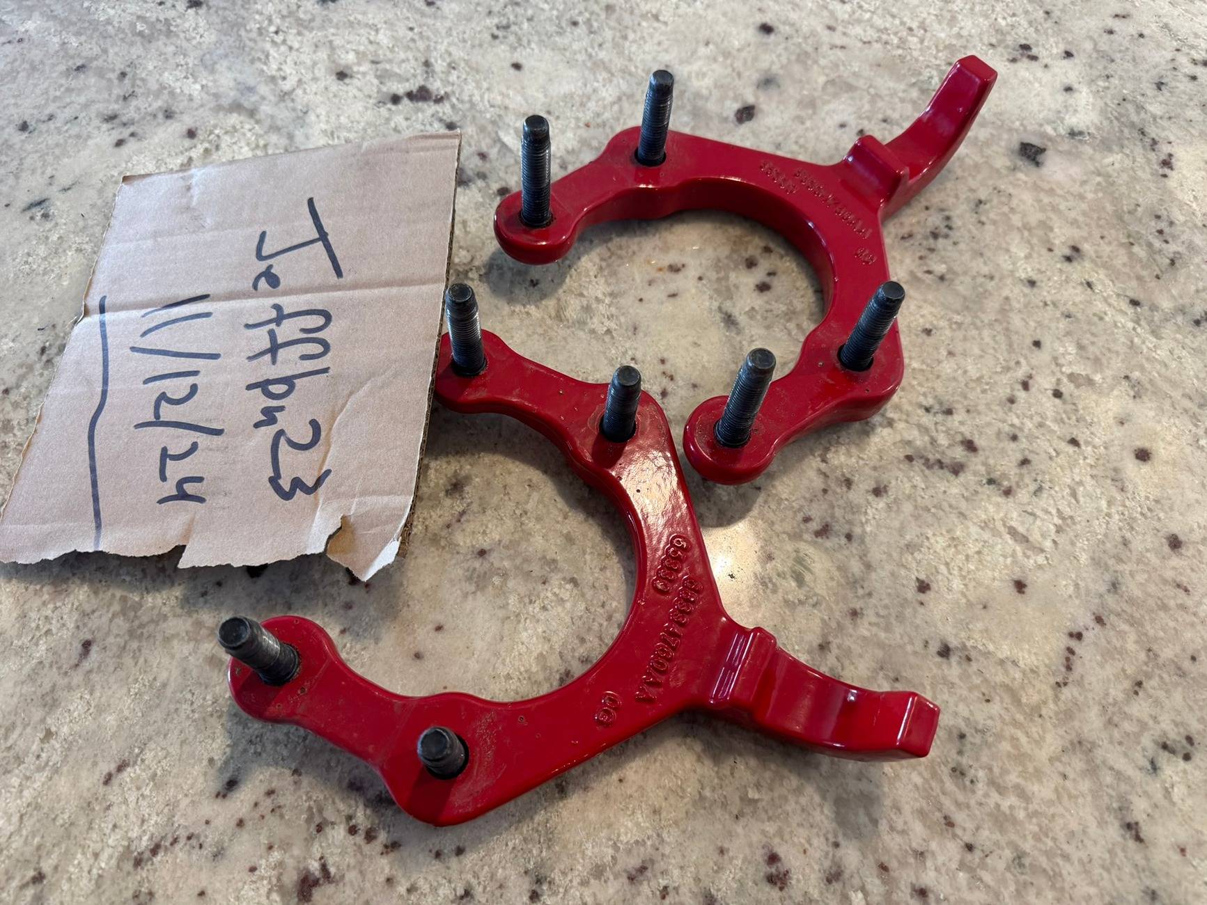 Jeep Gladiator Mopar Wrangler/Gladiator Front Red Tow Hooks IMG_5017.JPEG