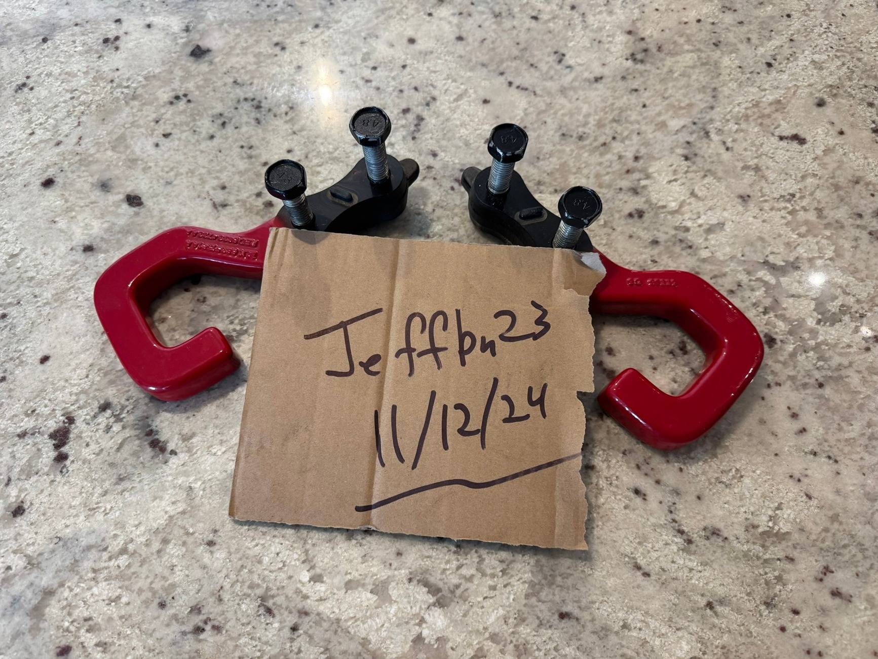 Jeep Gladiator Mopar Red Rear Tow Hooks for Jeep Gladiator JT IMG_5019.JPEG