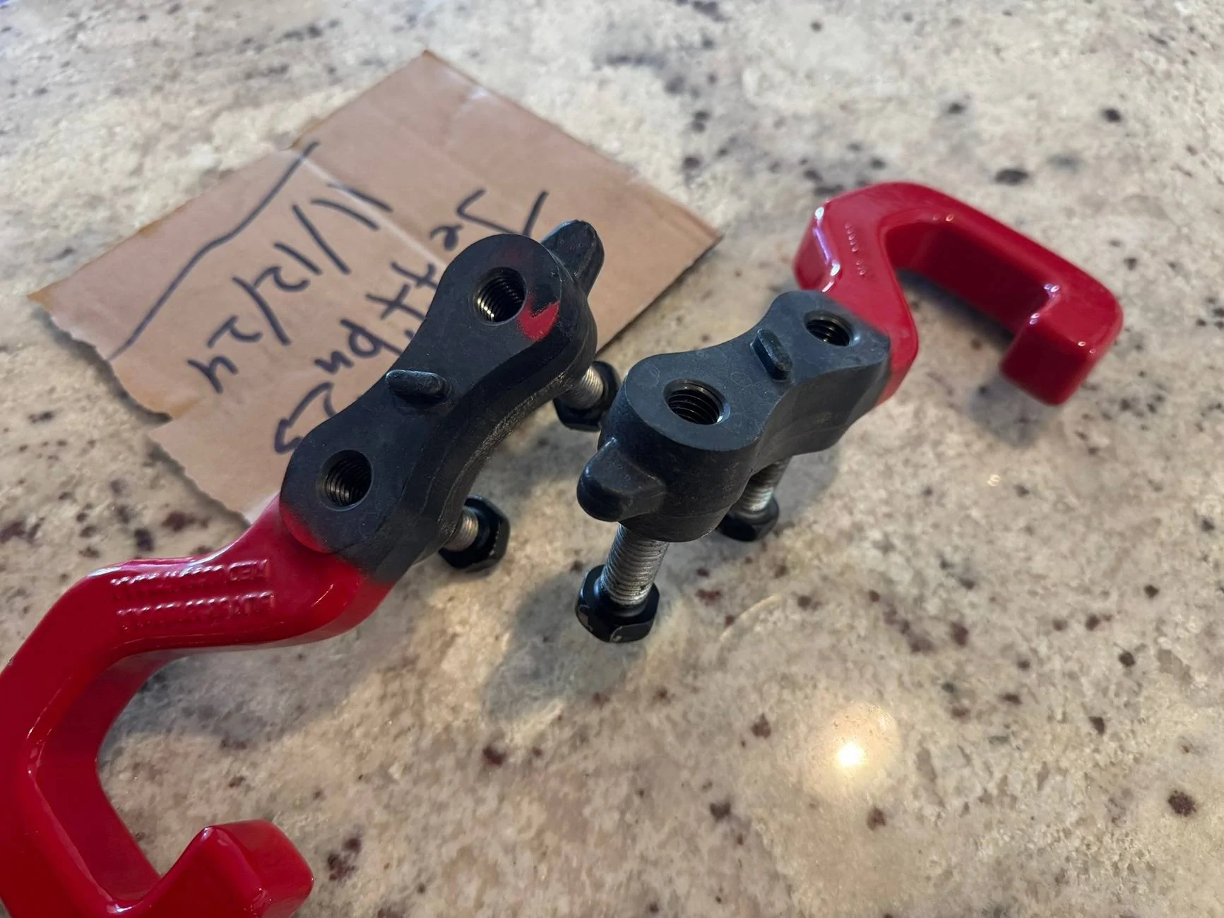 Jeep Gladiator Mopar Red Rear Tow Hooks for Jeep Gladiator JT IMG_5021
