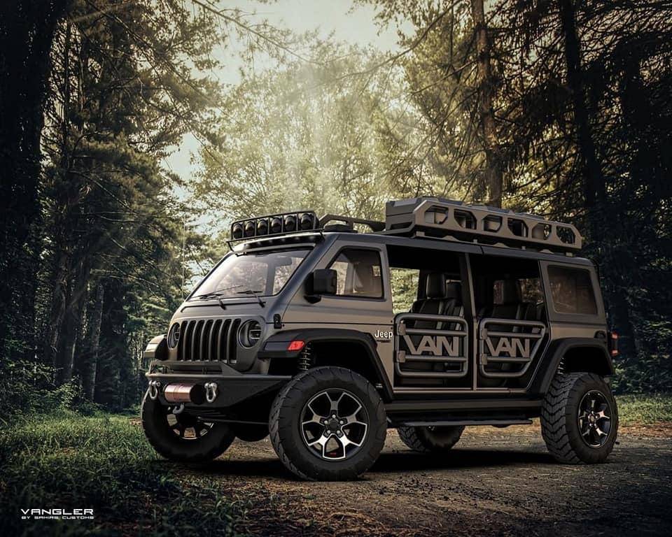 Jeep Gladiator But where would the engine go? Jeep Van "Vangler" concept. IMG_8040.JPG