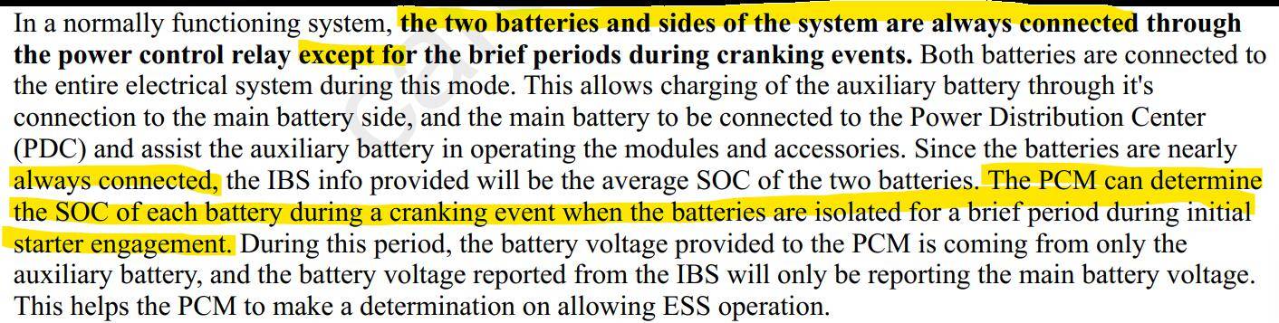 Jeep Gladiator Are the batteries really isolated during ESS stops? 1731644819997-9o