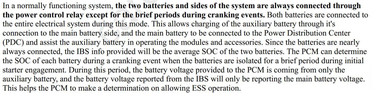 Jeep Gladiator Are the batteries really isolated during ESS stops? 1731686630776-xc