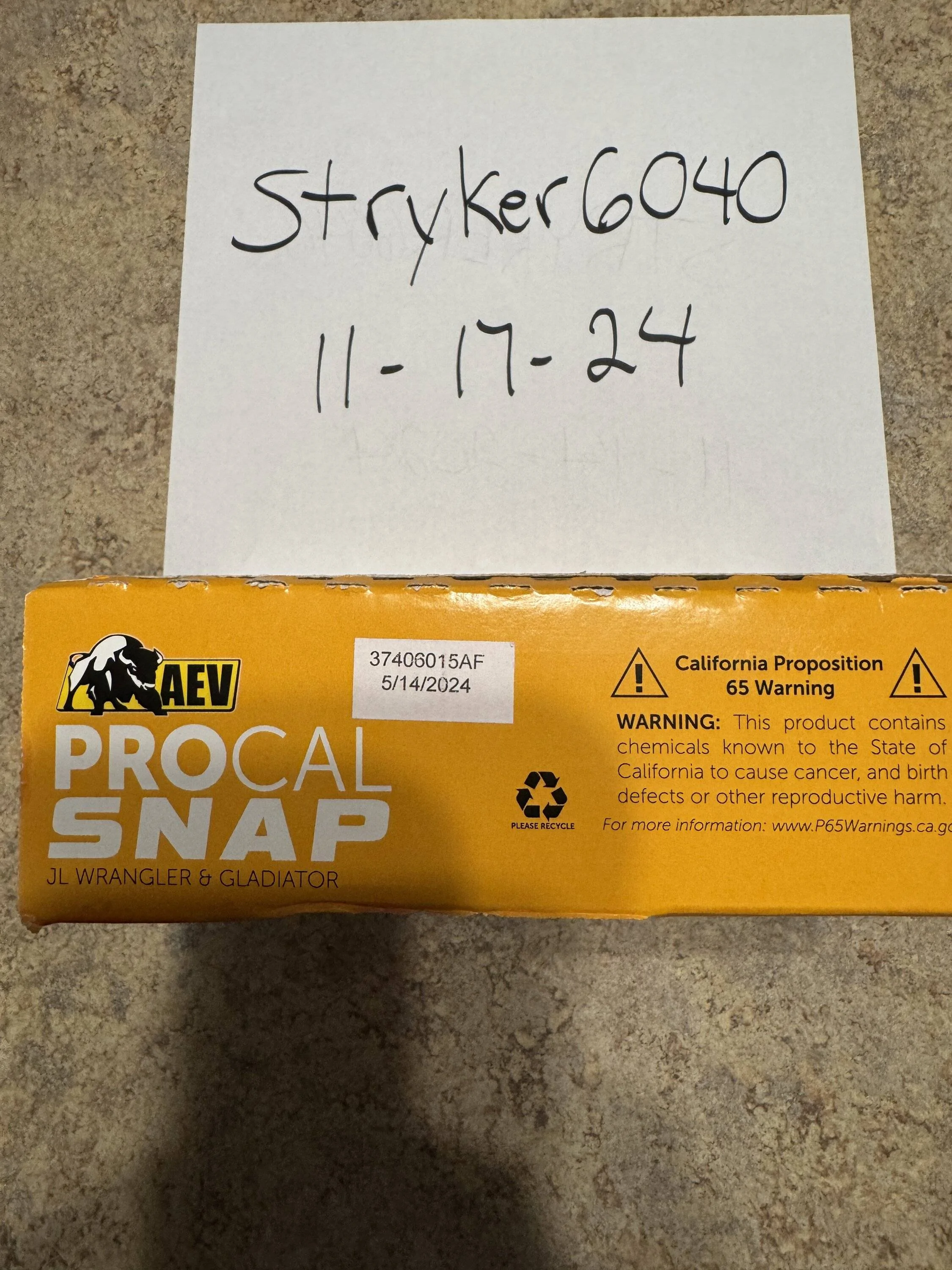 Jeep Gladiator NIB AEV ProCal Snap 200 IMG_4129
