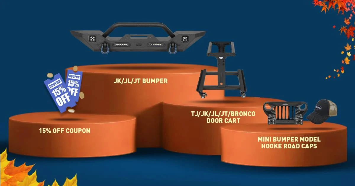 Jeep Gladiator 2024 Thanksgiving Day Giveaway - Enter to Win Bumper/Door Cart/Coupons 1-THANKSGIVING-GIVEAWAY-1200x628