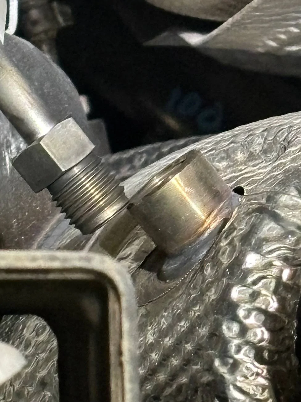 Jeep Gladiator DPF fitting not reconnected after dealer warranty work. What is it/is it a concern? IMG_1105