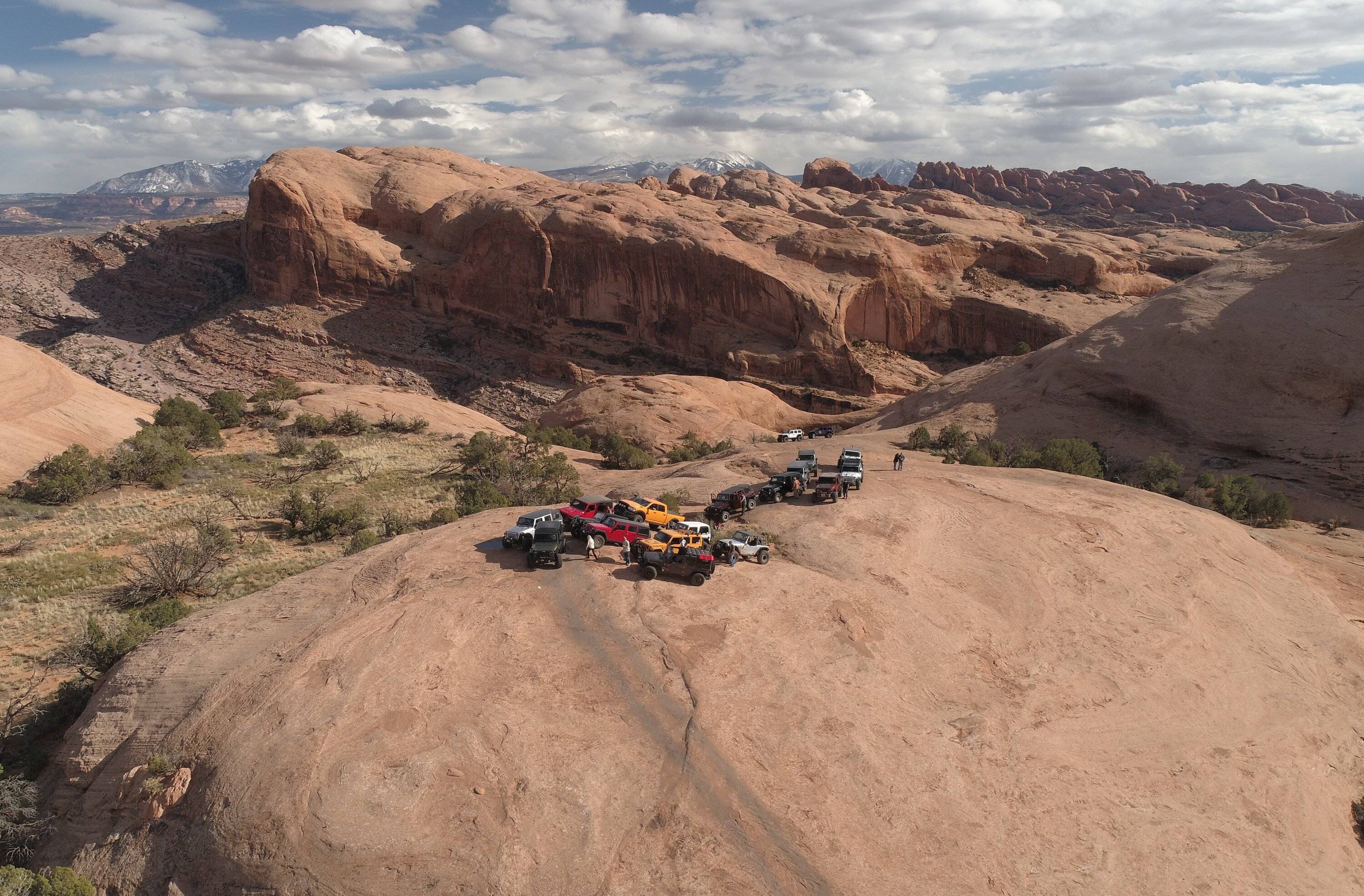 Jeep Gladiator Red Rock 4-Wheelers Trail of the Month November 2024 - Poison Spider Mesa DroneS