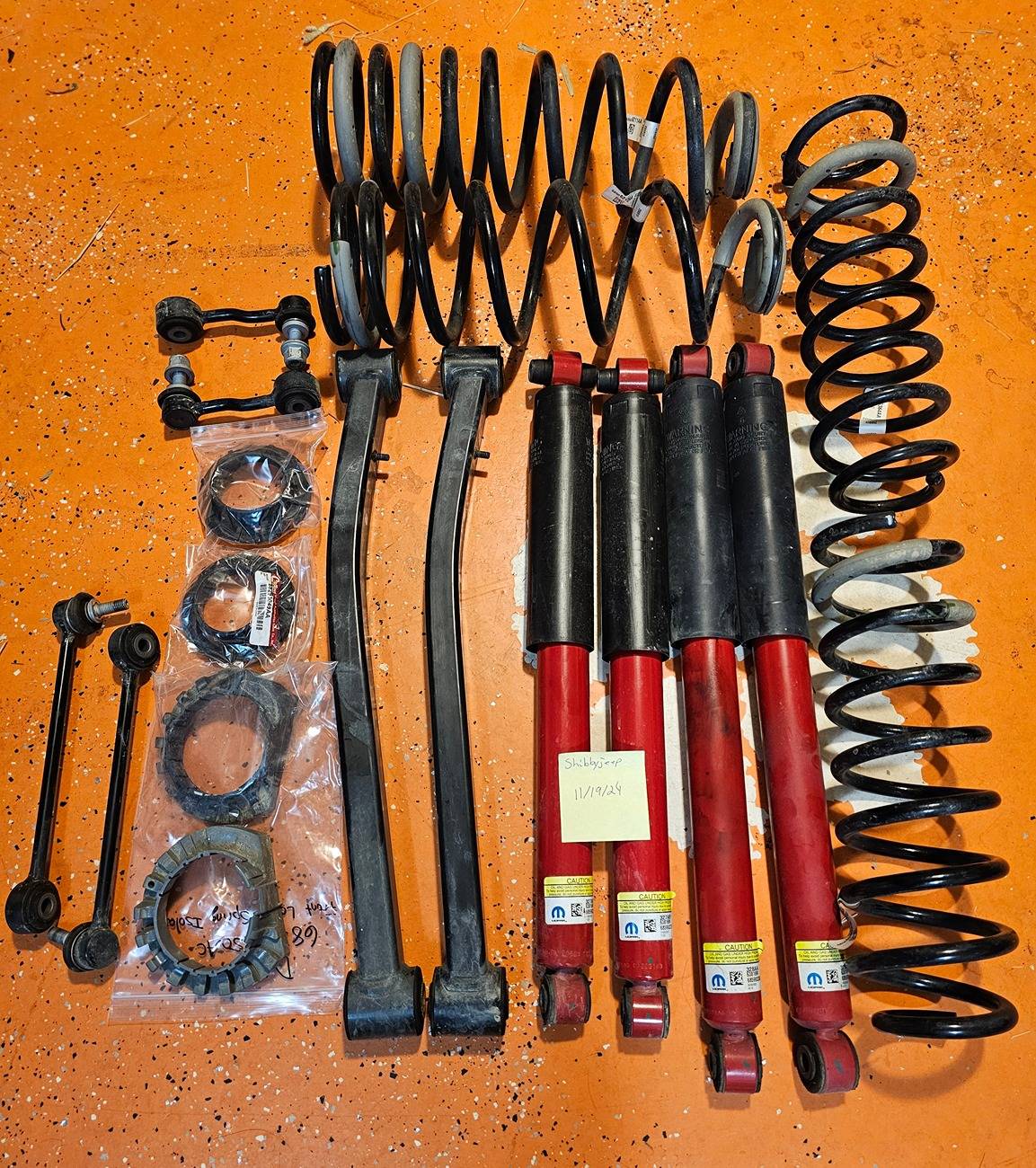 Jeep Gladiator 2023 Gladiator Rubicon Stock Suspension w/shocks(shocks sold, rest available) 1000005575