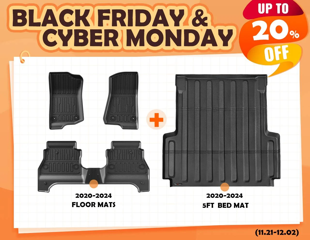 Jeep Gladiator 【TripleAliners】Black Friday Offer! Make Your Order Free! Gladiator
