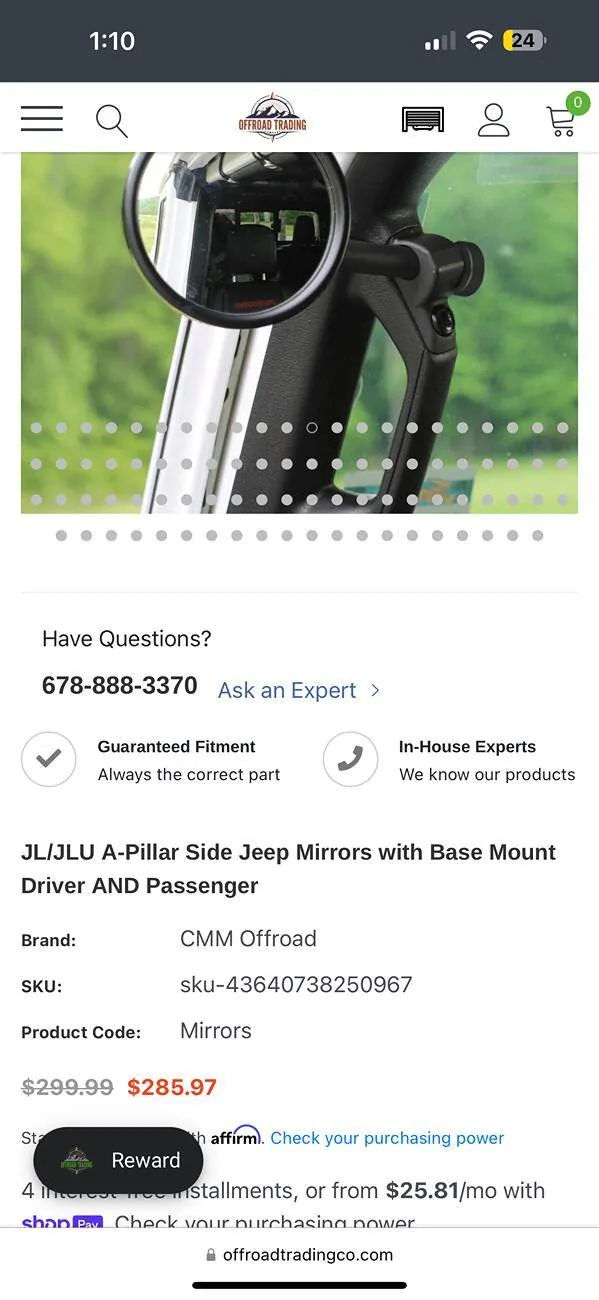 Jeep Gladiator FS: CMM Off Road Mirrors $200 IMG_7351