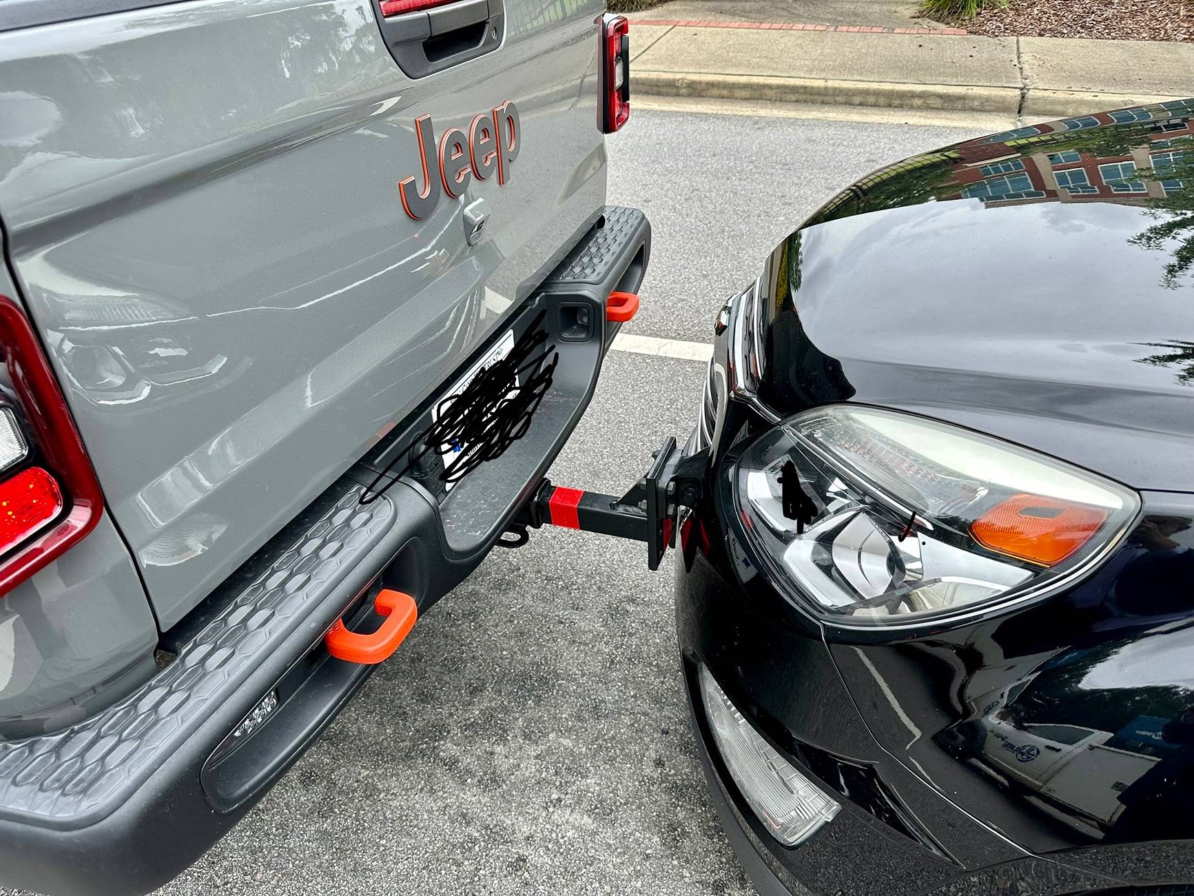 Jeep Gladiator Was rear ended this morning IMG_7804