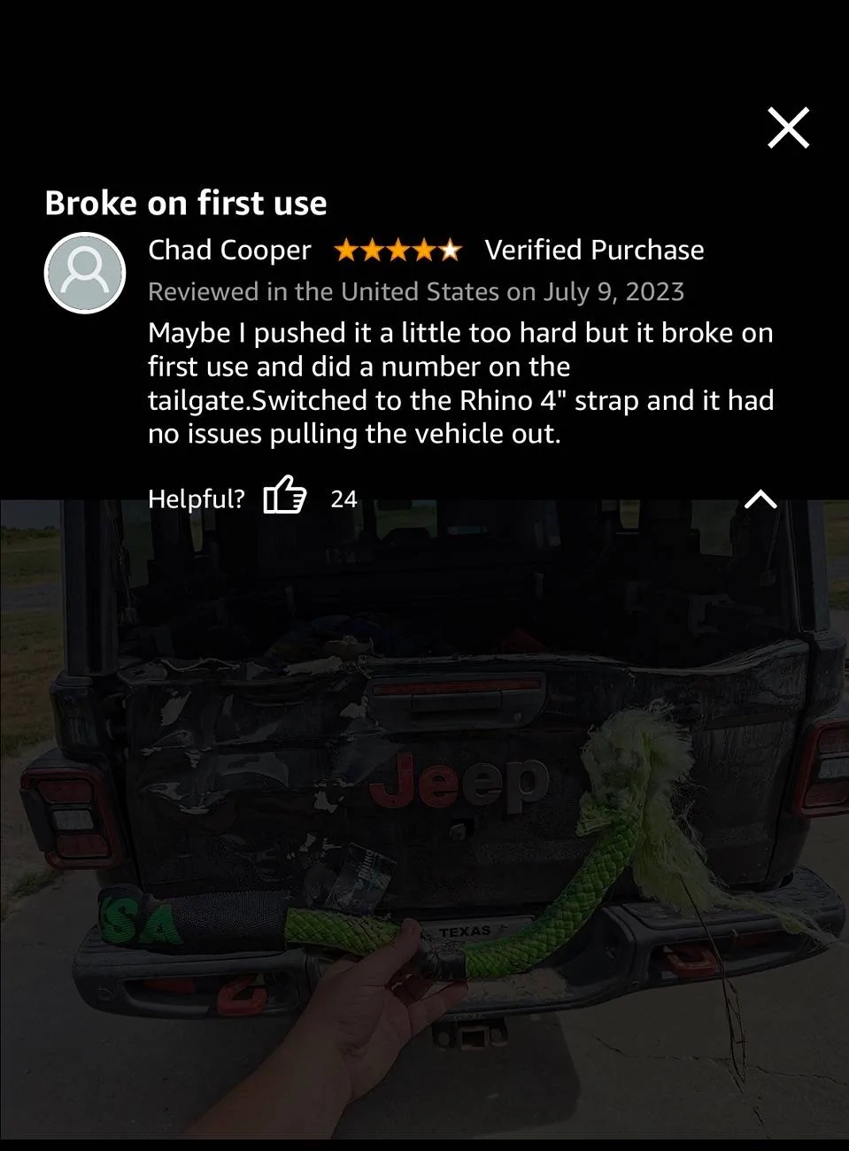 Jeep Gladiator Kinetic Rope Suggestions IMG_2586