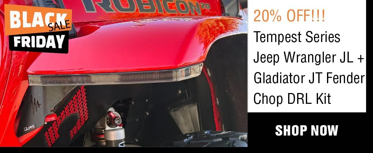 Jeep Gladiator Quake LED's Weeklong Black Friday 20% Off Super SALE is Live TODAY! BF24_Email Products-138