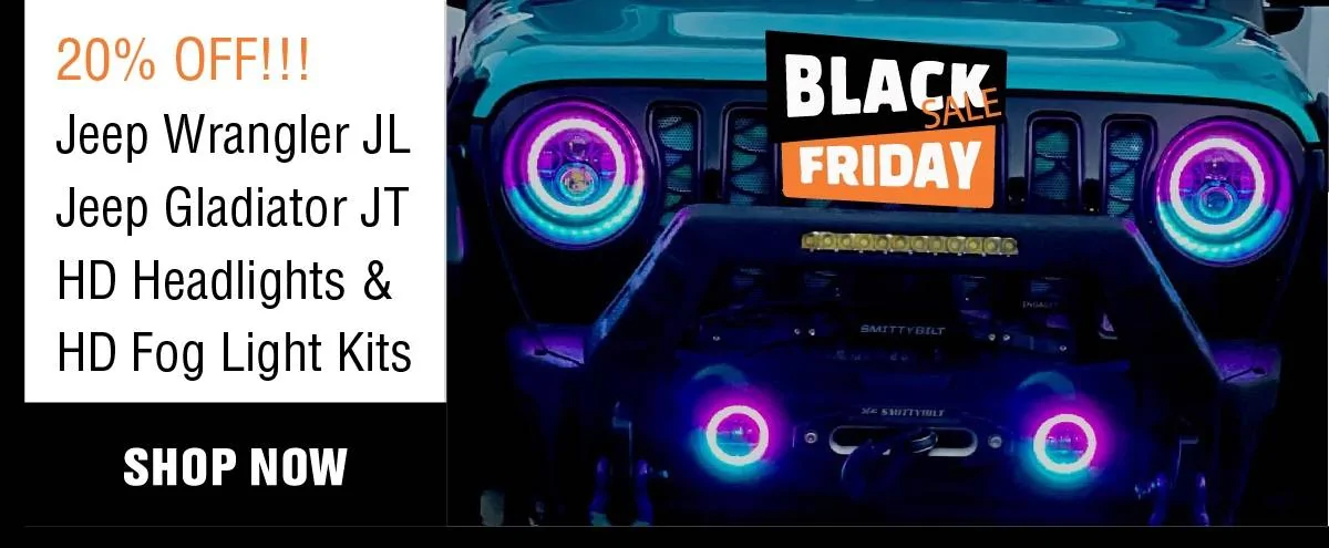 Jeep Gladiator Quake LED's Weeklong Black Friday 20% Off Super SALE is Live TODAY! BF24_Email Products-19