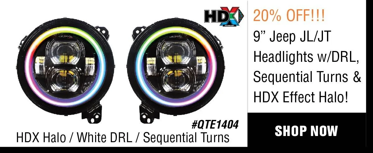 Jeep Gladiator Quake LED's Weeklong Black Friday 20% Off Super SALE is Live TODAY! BF24_Email Products-114