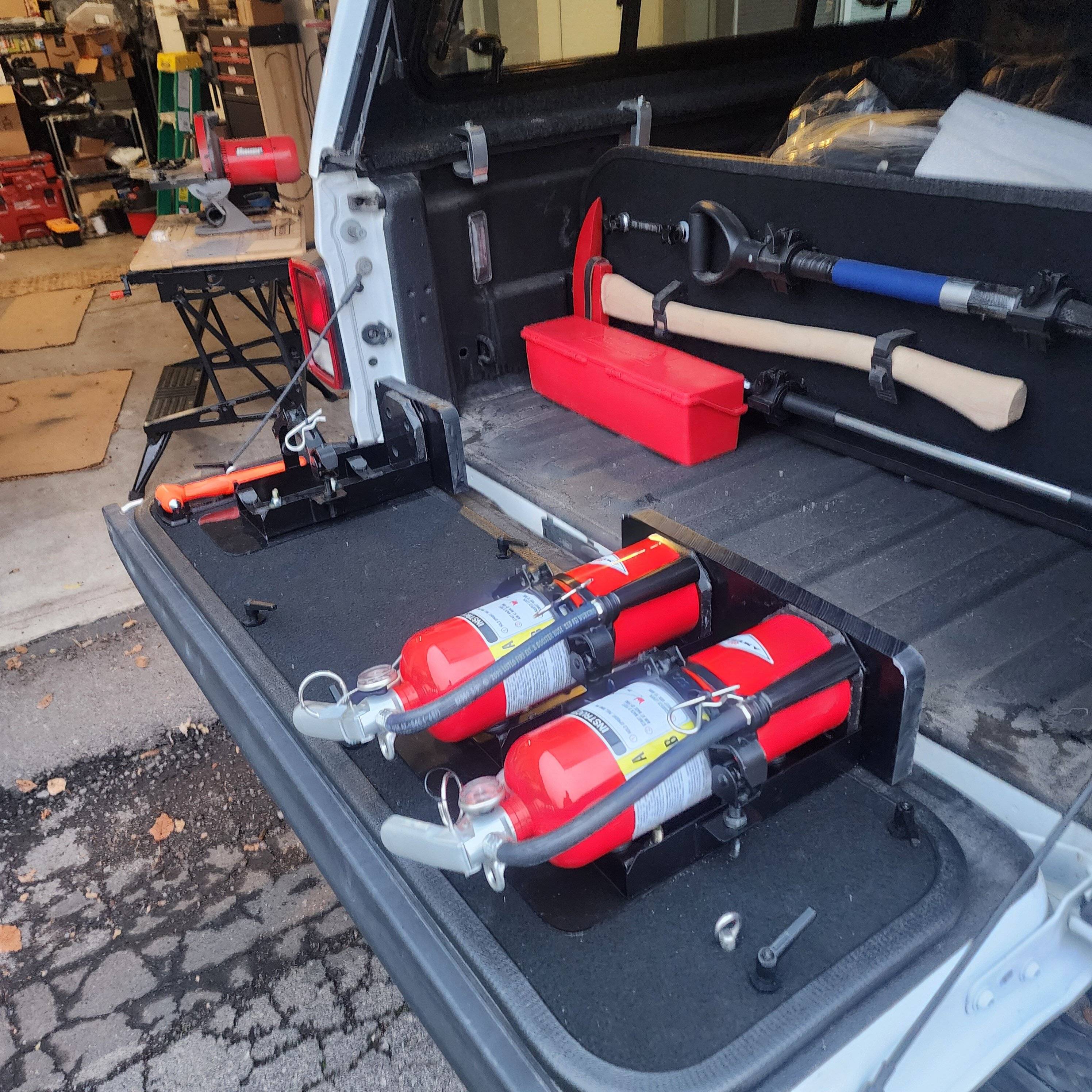 Jeep Gladiator Tailgate Mounted Fire Extinguishers 1000001480