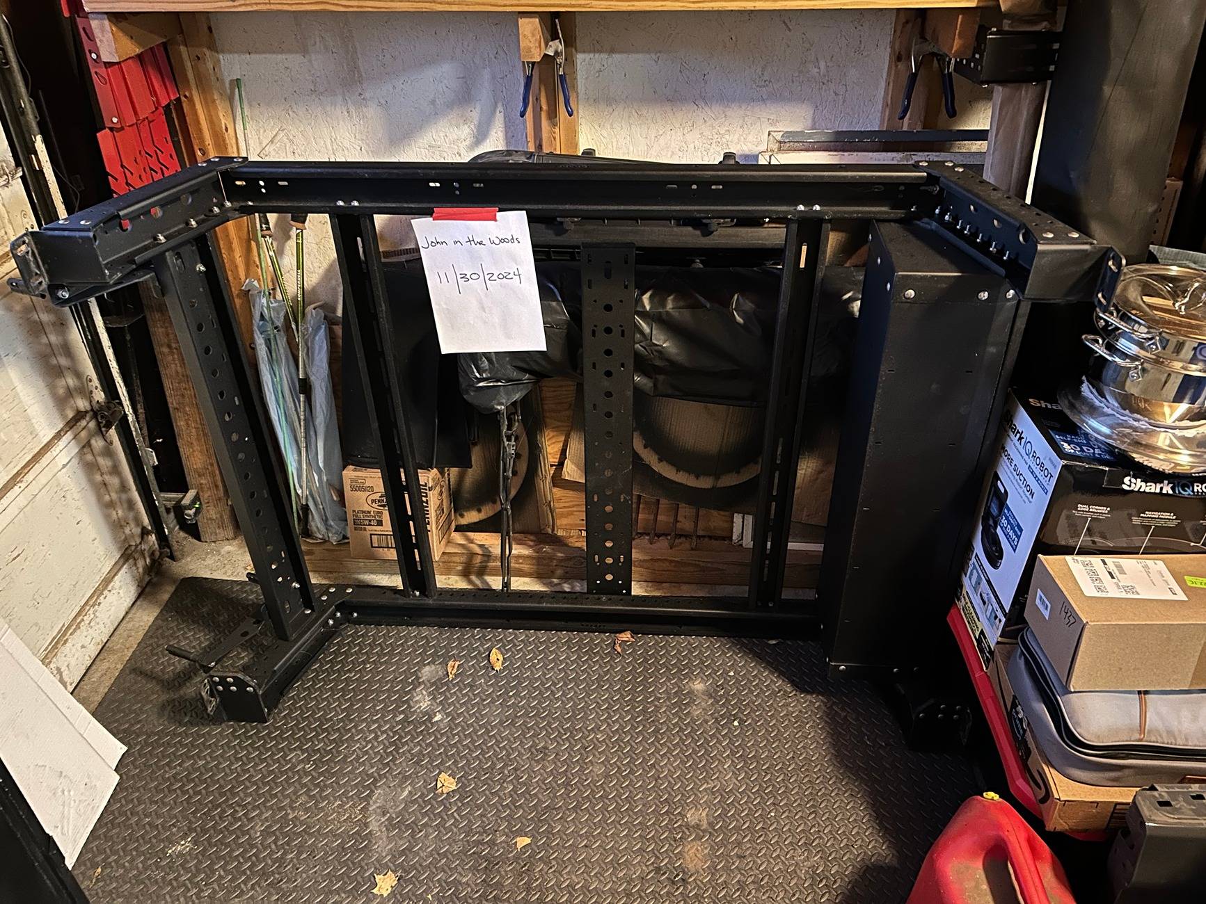Jeep Gladiator KB VooDoo Max Mod 14" aluminum rack, w/cargo box, tonneau brackets and trac board mount $700 OBO IMG_8212