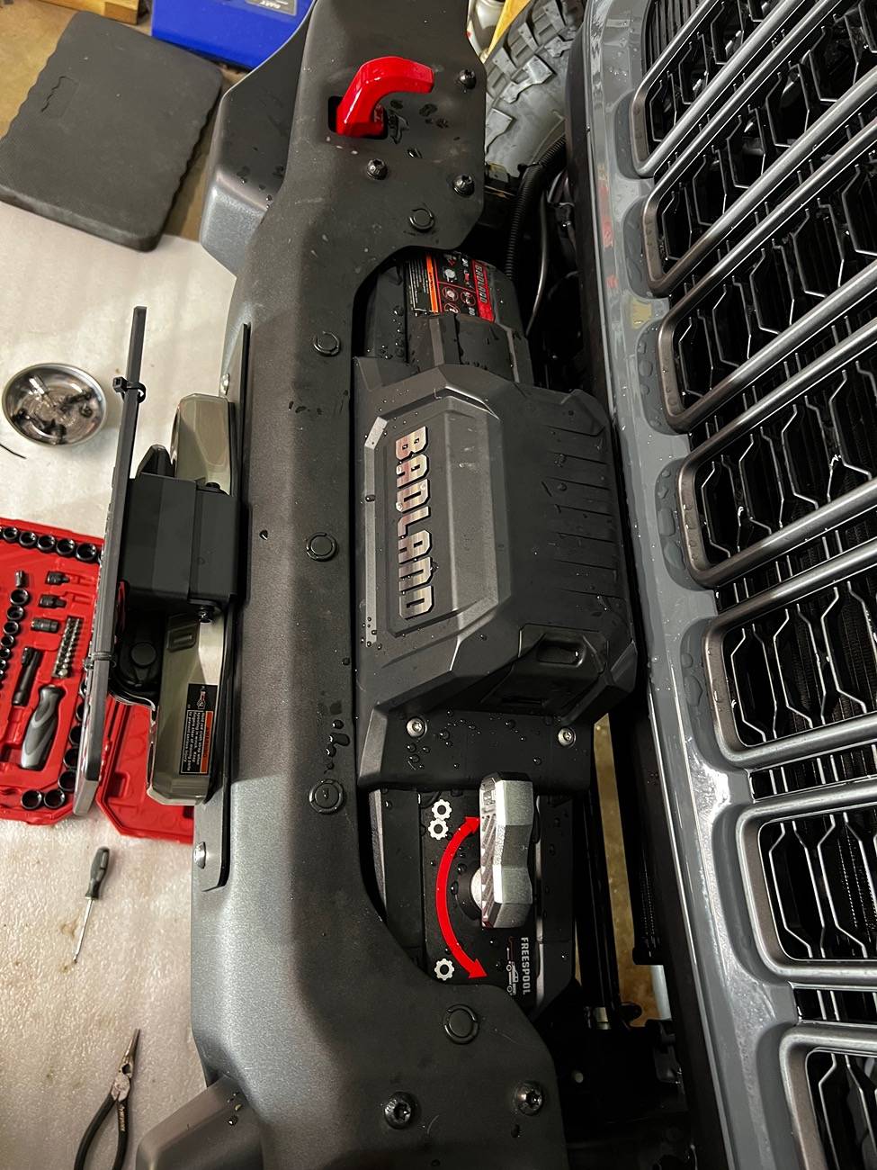 Jeep Gladiator Badland Apex 12,000 lb. Winch installed IMG_6639
