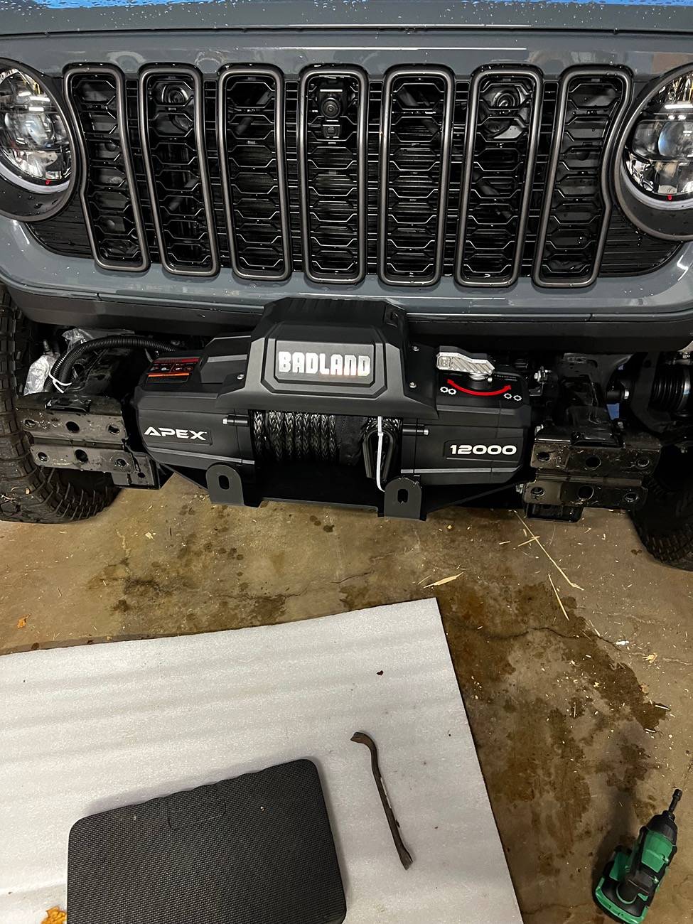 Jeep Gladiator Badland Apex 12,000 lb. Winch installed IMG_6632
