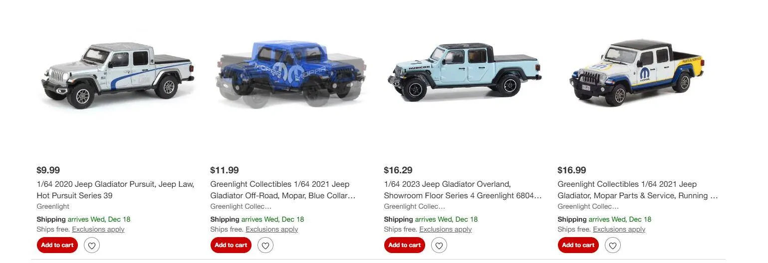 Jeep Gladiator New Gladiator Hotwheels at Target 1733963901153-h