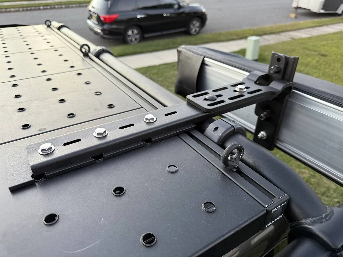 Jeep Gladiator 270 Awning on Adventure Rack Systems BakPak Rack 7