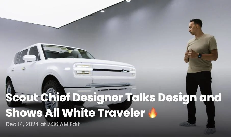 Jeep Gladiator Official: Scout EV Pickup & SUV debut w/ Gas Range Extender, 4x4, BOF, Lockers, Sway Bar Disconnect -- All Specs, Wallpapers, Videos all-white-scout-traveler-suv-jpg