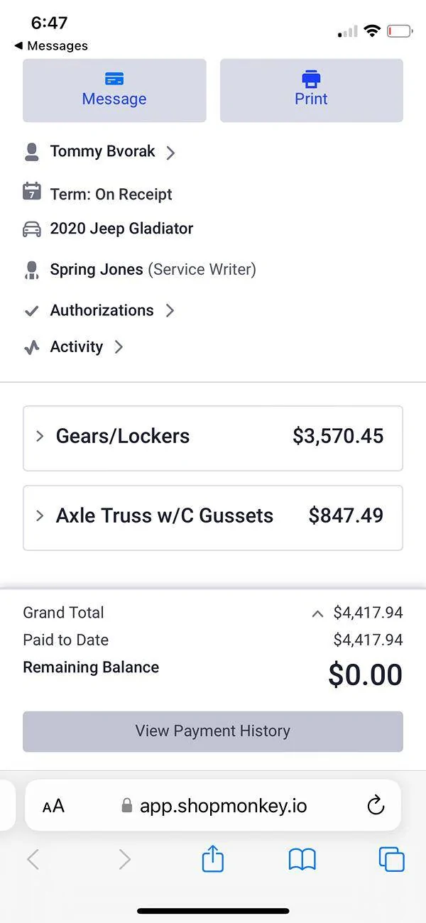 Jeep Gladiator Just got quoted $3700 for 4.88 regear. Getting my chain yanked? IMG_5981