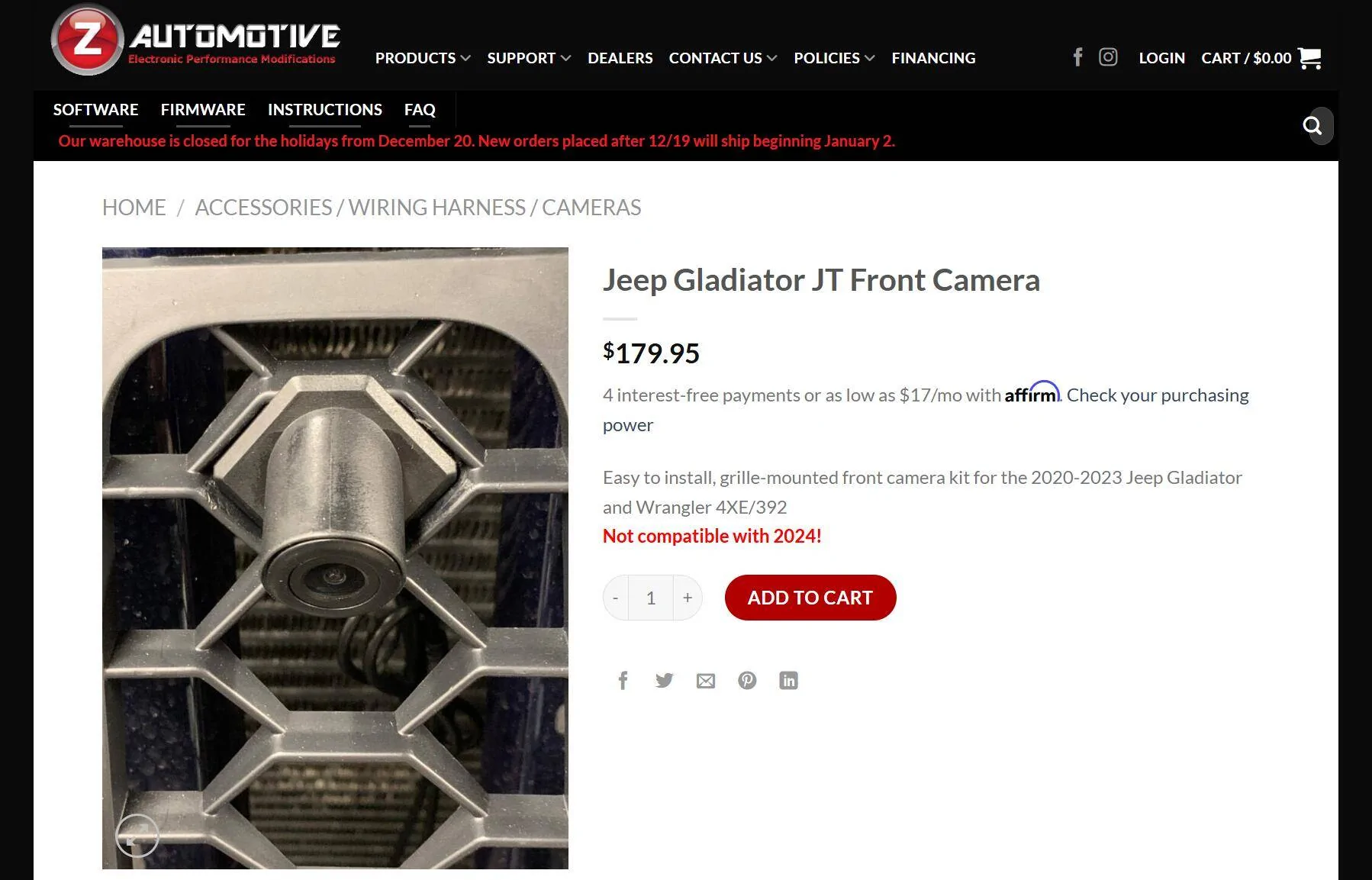 Jeep Gladiator Can I add a front camera 1734484447068-v0