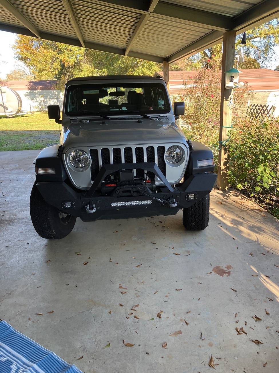 Jeep Gladiator Putting Winch on Freedom (Sport S) with steel bumper sag? image