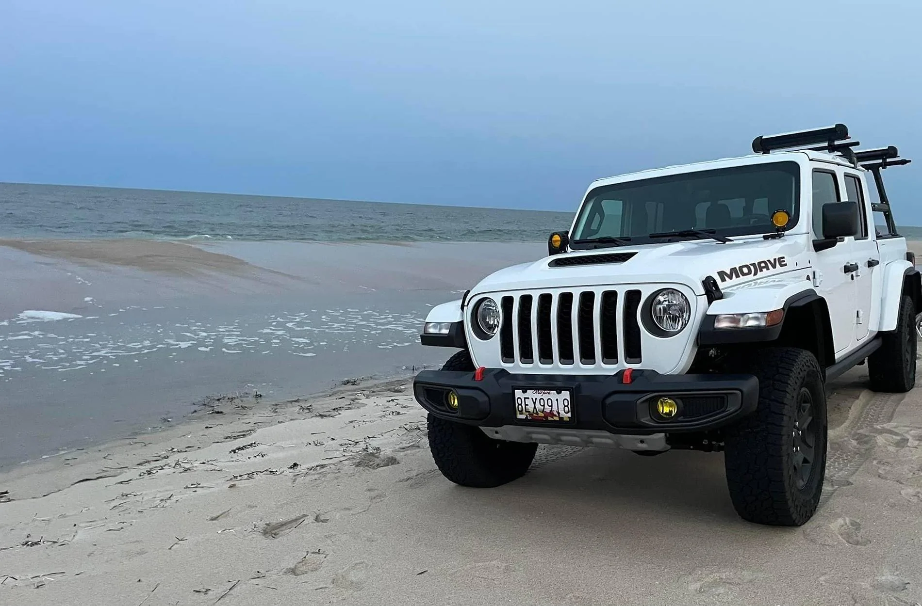 Jeep Gladiator Free Christmas Giveaway! Screen Protectors by Screen Protech Baby Shark on beach