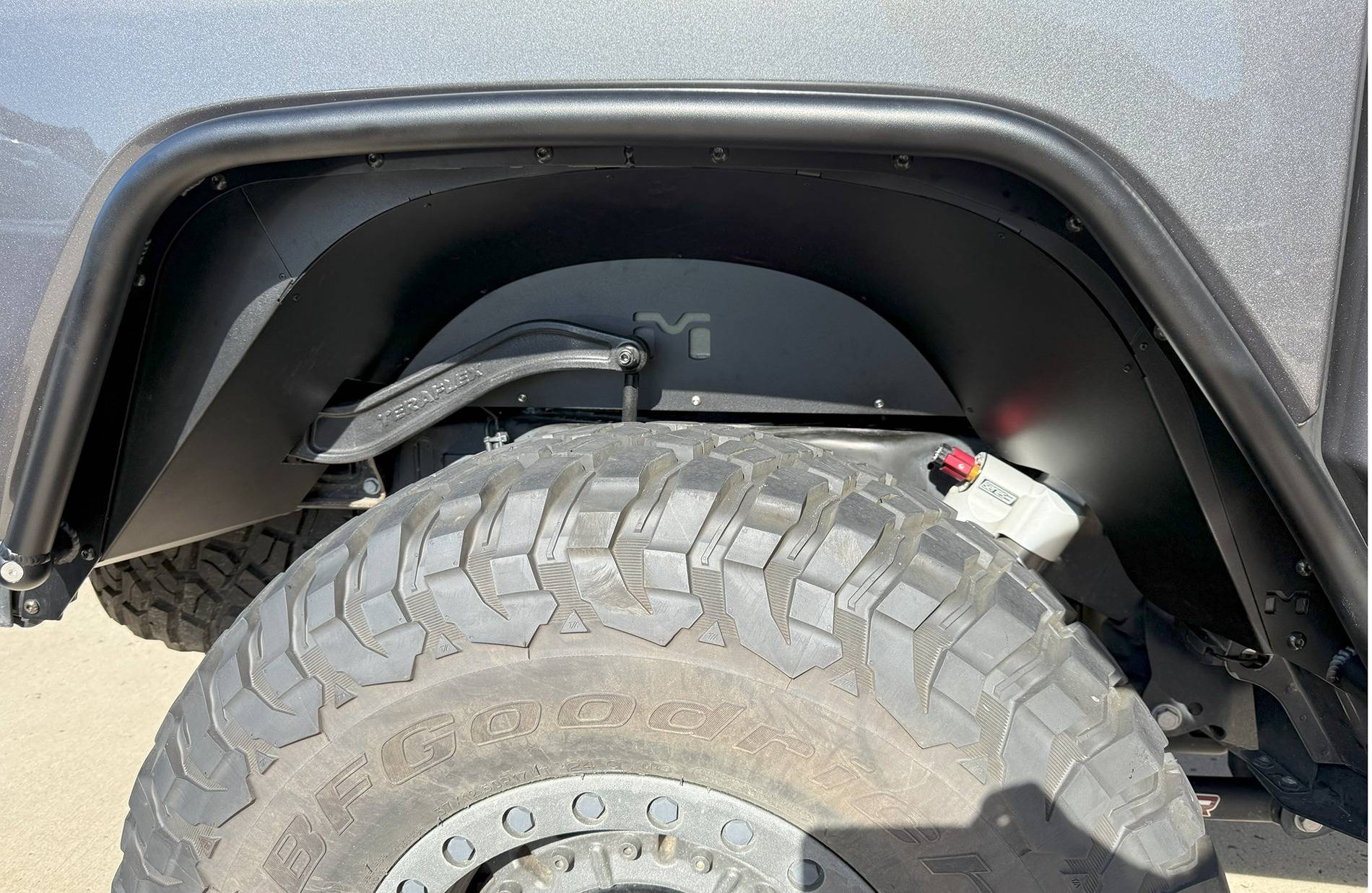 Jeep Gladiator Metalcloak Fender and Inner Fenders with TeraFlex Rear Forged Sway Bar Kit and Falcon Shocks Installed 1