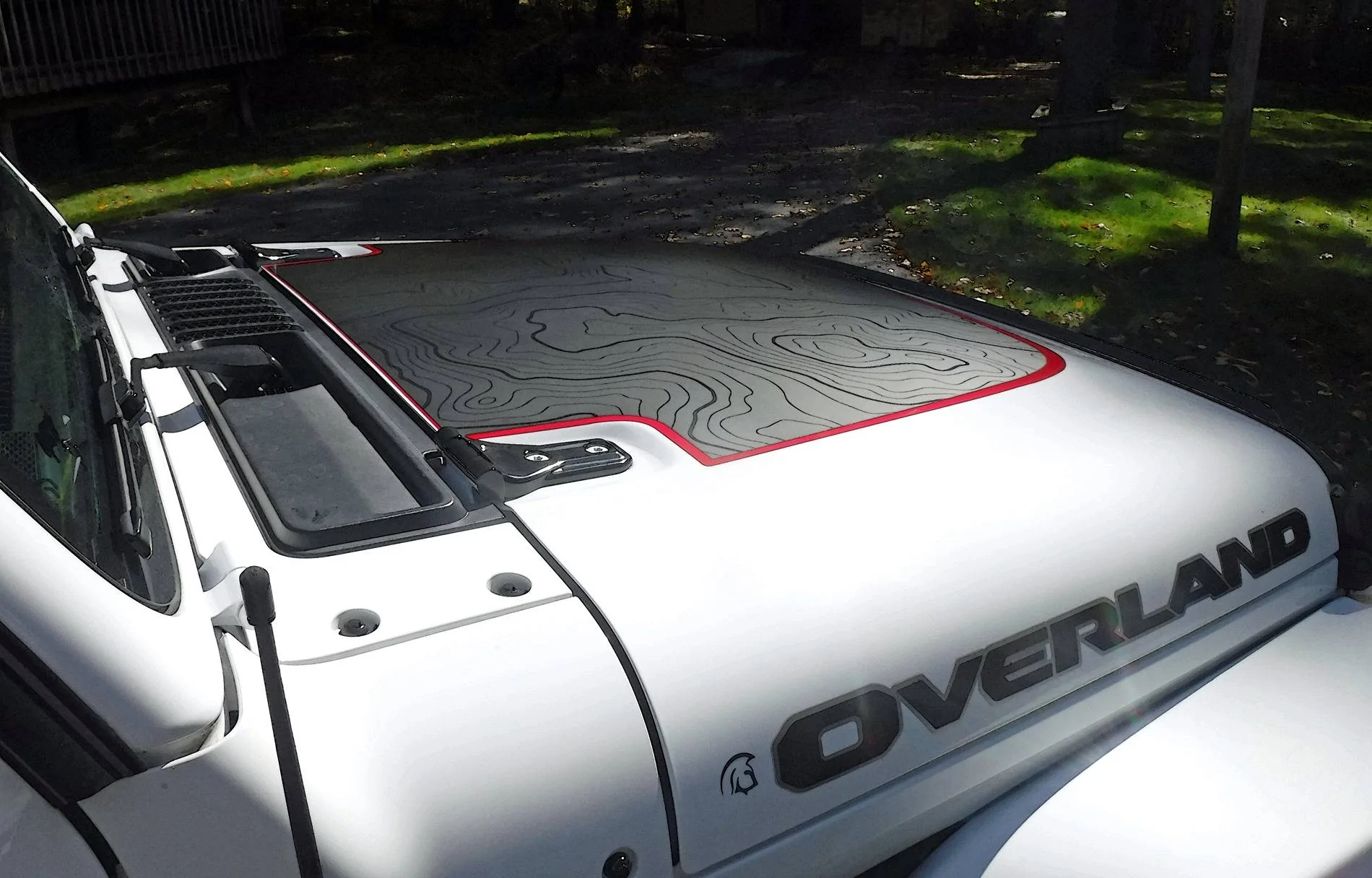 Jeep Gladiator Overland hood decal DSCF4499