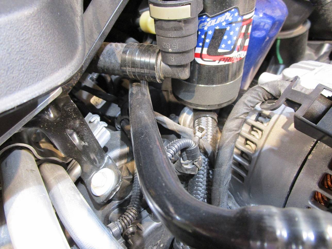 Jeep Gladiator Installed oil catch can. IMG_1899.JPG
