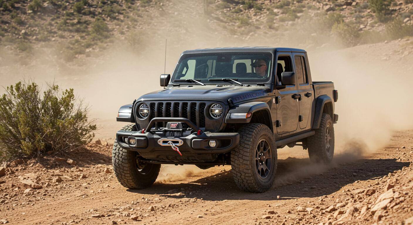 Jeep Gladiator How fast is a JT on a Stagecoach trail? Post your AI JT images image_fx_