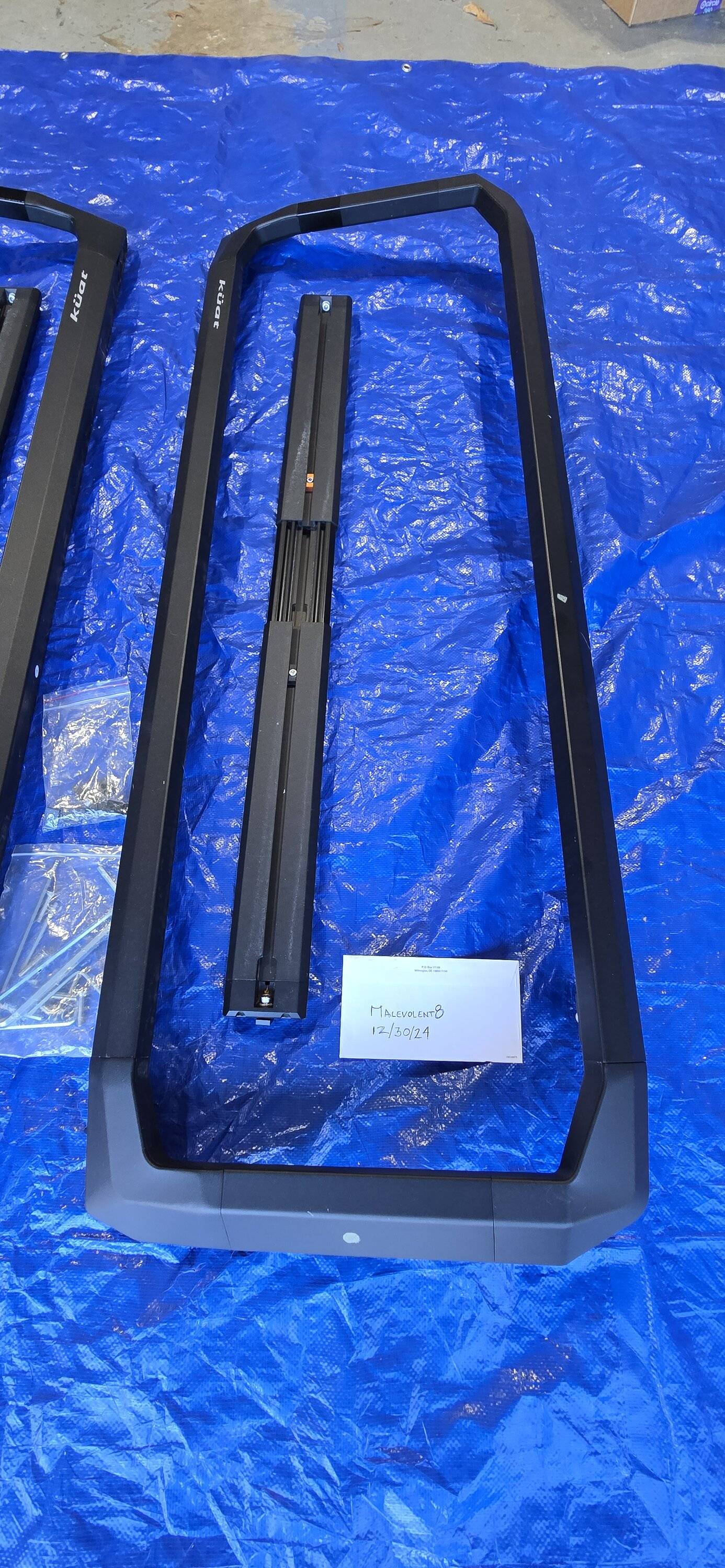 Jeep Gladiator Kuat Ibex Rack with Trail Rails mounting clamps - $1000 20241230_154123