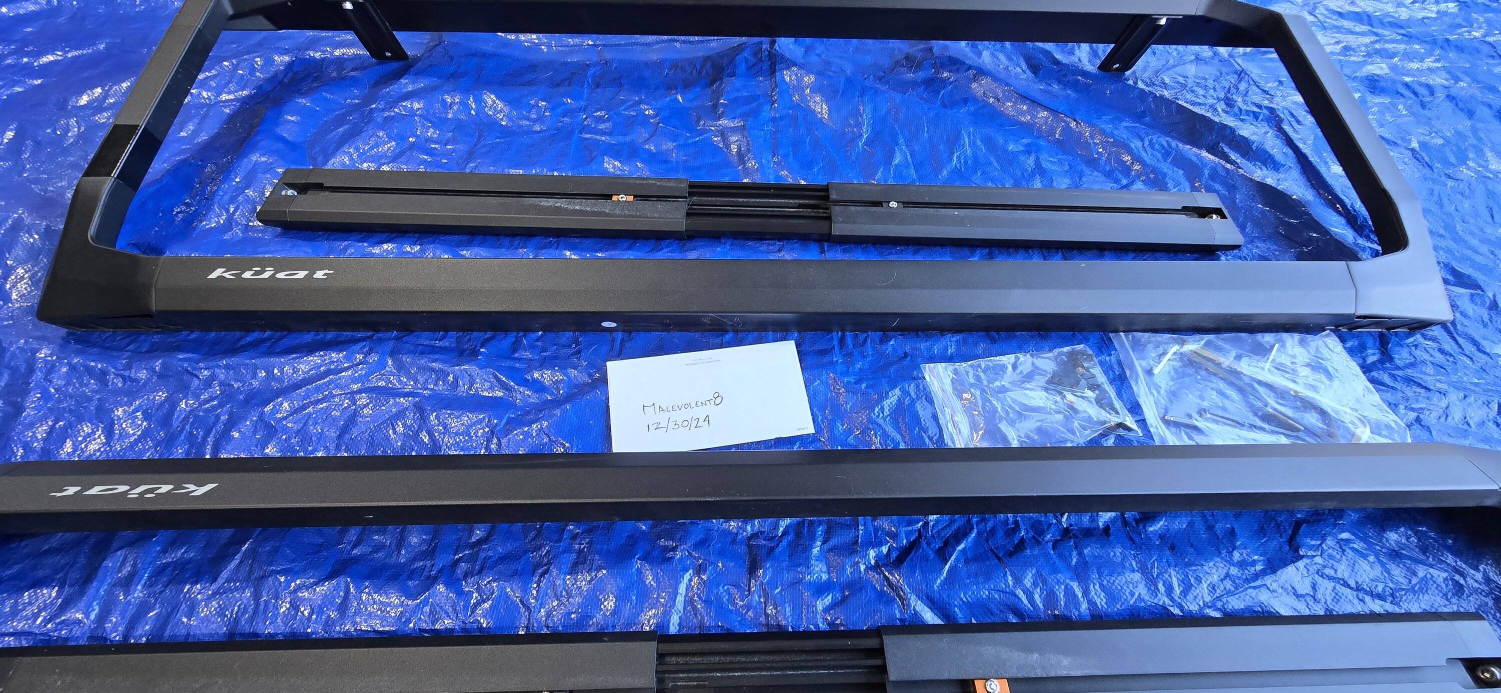Jeep Gladiator Kuat Ibex Rack with Trail Rails mounting clamps - $1000 20241230_154159